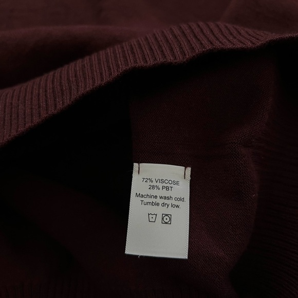 Alton Lane Men’s Knit Sweater Hoodie Sweatshirt | Burgundy Red | XL - Picture 5 of 7